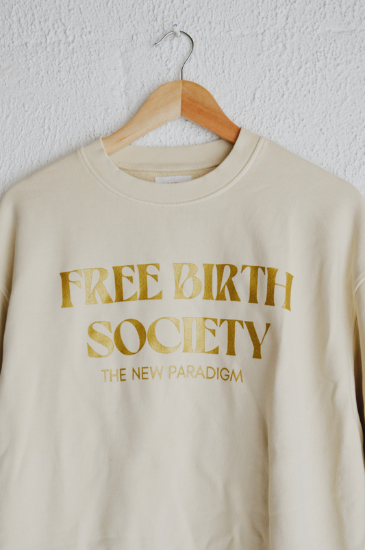 FREE BIRTH SOCIETY | Organic Fleece Crewneck